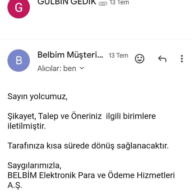 Belbim İstanbulkart Mobil Uygulama Sistem Arızası Mağduriyeti