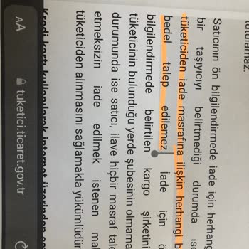 Quqa Official Cayma Hakkında Haksız Kargo Kesintisi