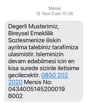 Türkiye Hayat Emeklilik Hayat Emeklilik Bireysel Emeklilik Çıkış İşlemi İçin Oyalıyor.