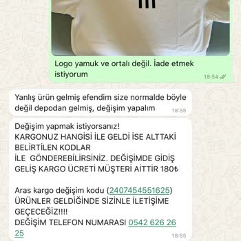 Bikombine Adlı Mağaza İade Veya Değişim Yapmıyor Kesinlikle.