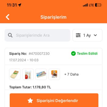 Migros Sanal Market Eksik Ürünler