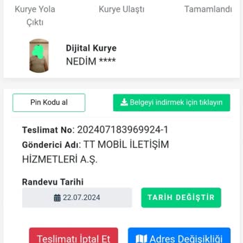 Dijital Kurye Ulaşılamıyor Dijital Kurye Geldim Diyor Gelen Giden Yok