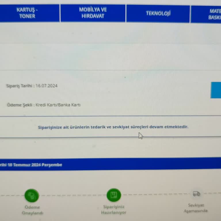 Avansas Gelmeyen Siparişler Muhatap Bulunmuyor