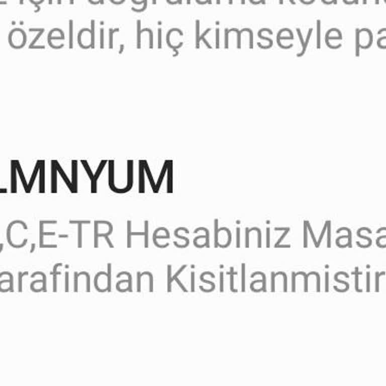 Binance TR Hesabı Spam Mesajı