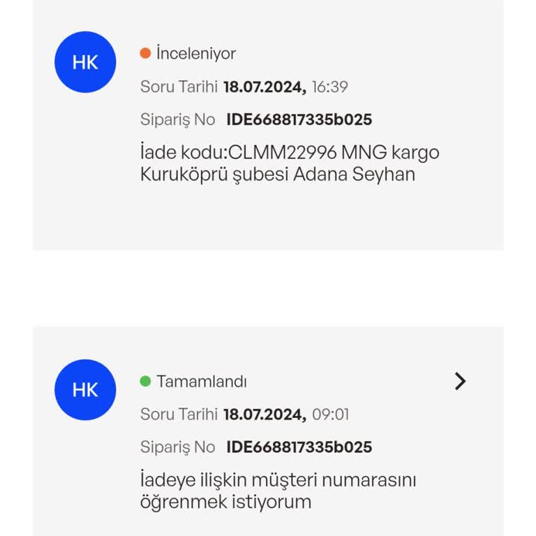 İdefix Sitesinden Aldığım Ürünü İade Edemiyorum