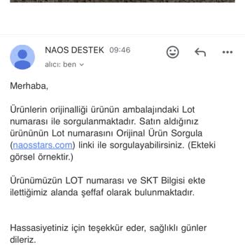 Naos Stars Bioderma Naos Destek Ürün Orijinalliği Teyidinin Yapılamaması