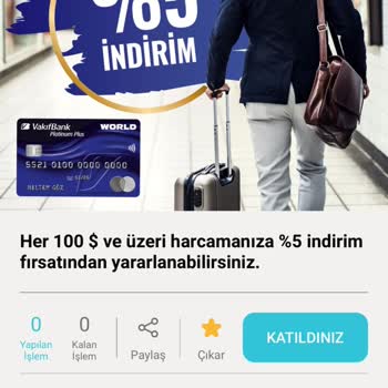VakıfBank Yurt Dışı Harcama Kampanyası