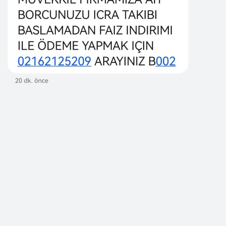 Metka Hukuk İllegal İcra Takibi Mesajı Yolluyor