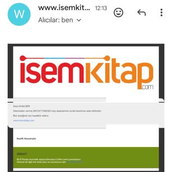 İsem Kitap Nedensiz Sipariş İptali