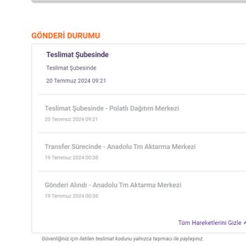 Hepsijet Teslimat Şubesinde Kargoyu Bekletiyor