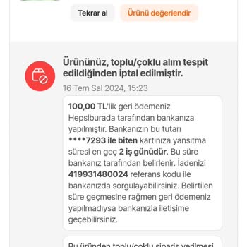 Solo Hepsiburada Premium- Ebebek Ürün İptali