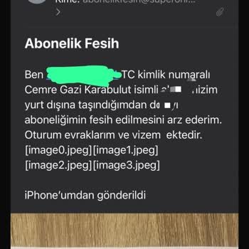 Superonline İptal İşlemine Dönüş Sağlamıyor