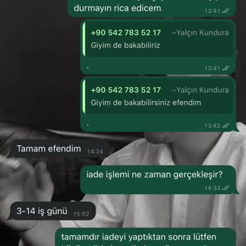 Yalçın Kundura Paramı İade Etmiyor