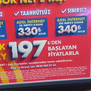 Şok Net İnternet Doğru Düzgün Çekmiyor...