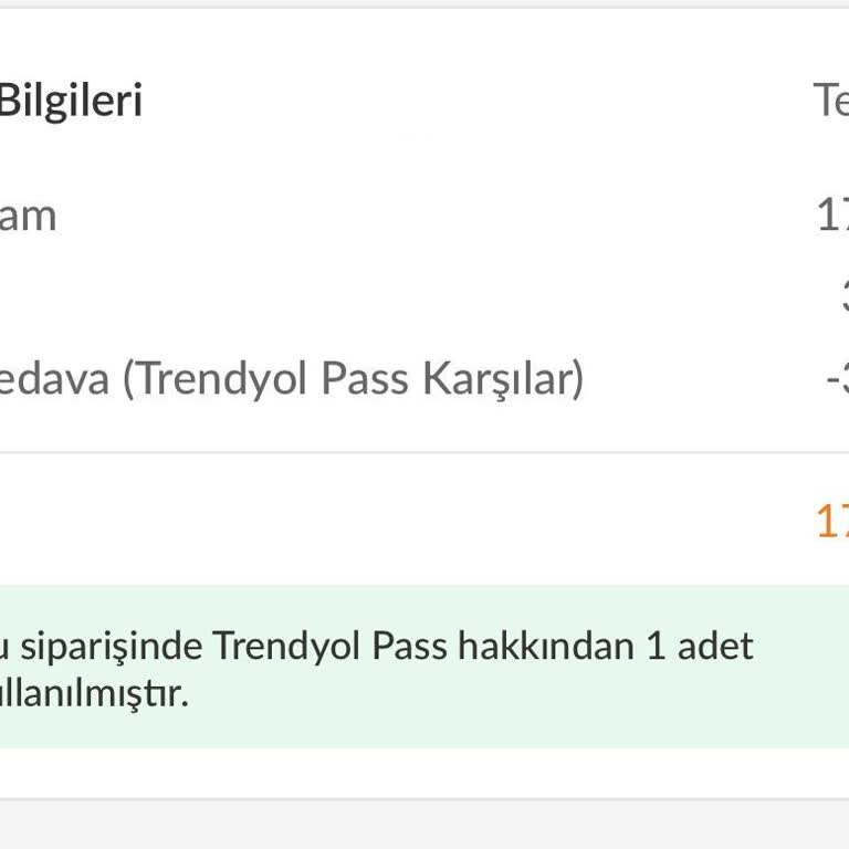 Trendyol - Kargo Hatası - Master Pass Hakkını Geri İade Etmiyor
