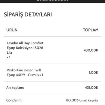 Organic Scarfs Müşteri Hizmetleri Ve Ürün İadesi Sorunu