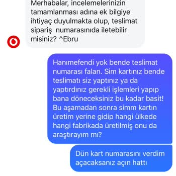 Vodafone Kendi Gönderdikleri Sim Kartı Kullanıma Açamıyor!