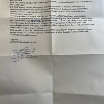 LTB Jean Kalite Hatası