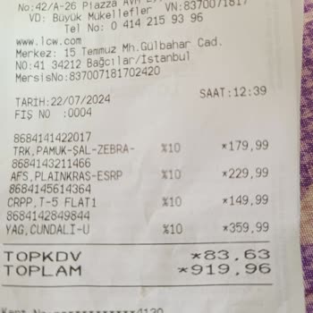 LCW Deki Ürünlerin Etiket Fiyat Farkı