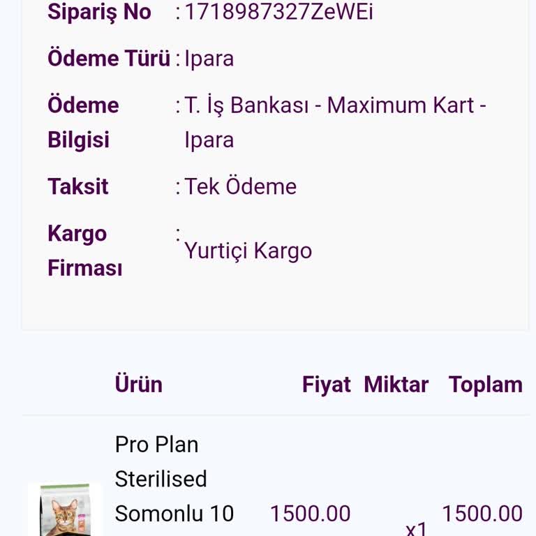 Kafkas Pet Mama Aldım Ürünü Yollamadılar, Paramı Da İade Etmiyorlar.