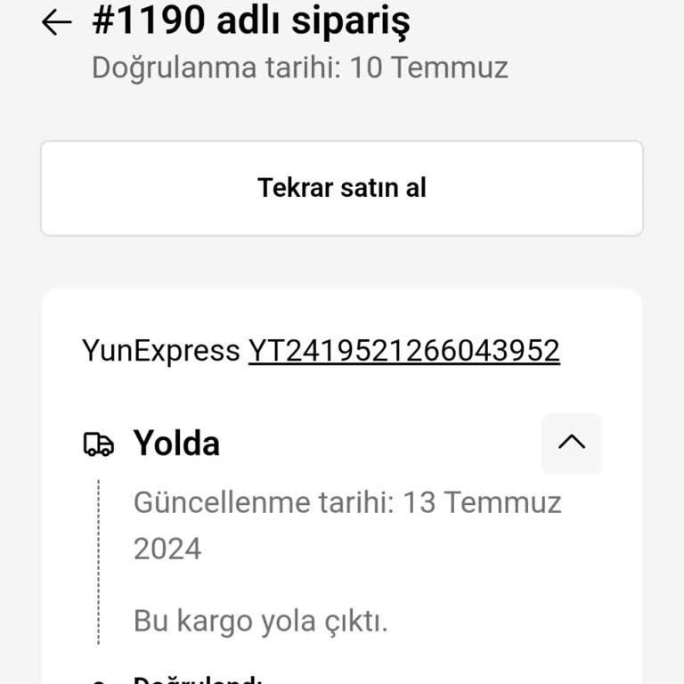 Furex Kargom, 9 Gün Oldu Hala Hareketsiz!