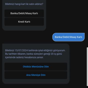 Obilet Bilet İade Ücretimi Vermiyor