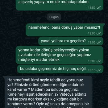 Sidelya Collection Eksik Ürün Gönderiyor