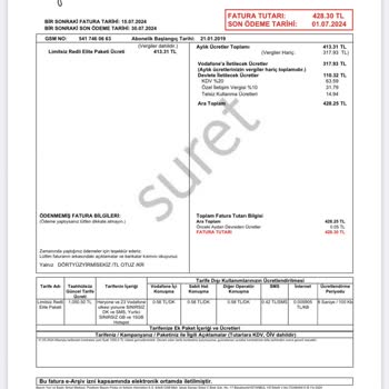 Vodafone De Fahiş Fiyat Artışı