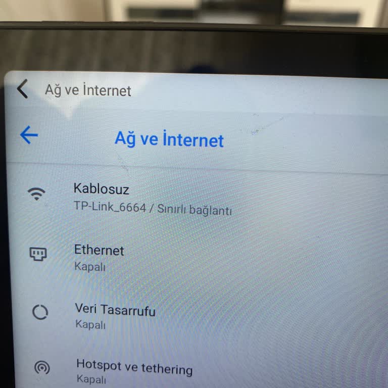 Lenovo Bilgisayar Sınırlı Bağlantı Sorunu
