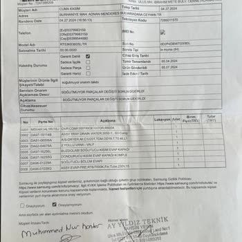 Samsung Bu Dolabım Tamire Gittikten Sonra Problem Çoğaldı.