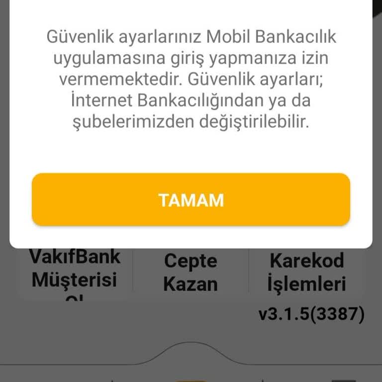 VakıfBank Giriş Yapamıyorum Hesabıma