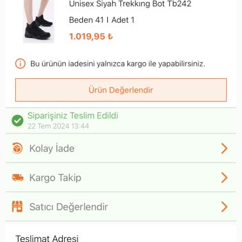 FLO Ayakkabı FLO Yanlış Ürün Gönderim