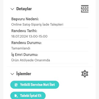 Arçelik Online Site Ücret İadesi