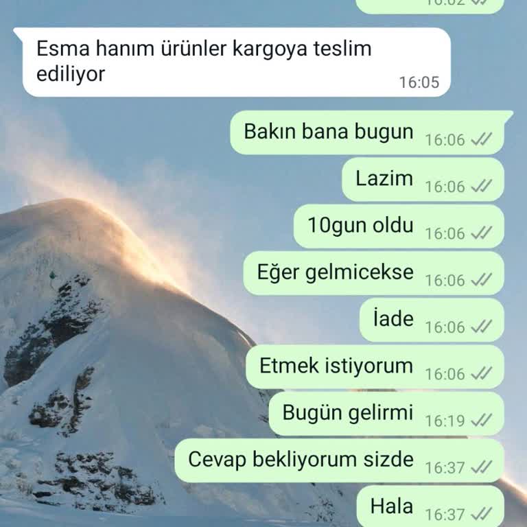 By Merve Kaya Ürünüm Elime Ulaşmadı