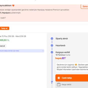 Hepsiburada Satın Aldığım Telefonumu Vermiyor