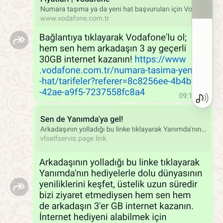 Vodafone Hediye GB. Verilmemesi