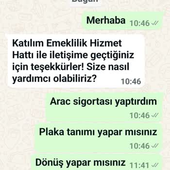 Katılım Emeklilik Talebim Karşılanmadı Ve Dönüş Yapılmıyor