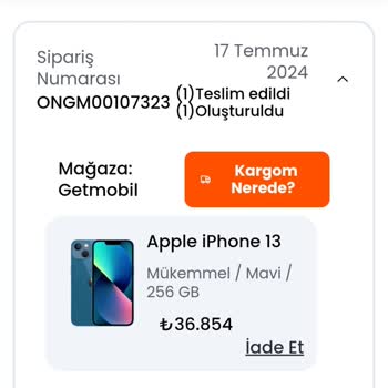 Getmobil Kargo Bir Tane Geliyor Diğeri Gelmiyor