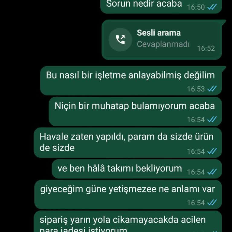 Qaria Moda Parayı Alıp Ürünü Göndermiyor