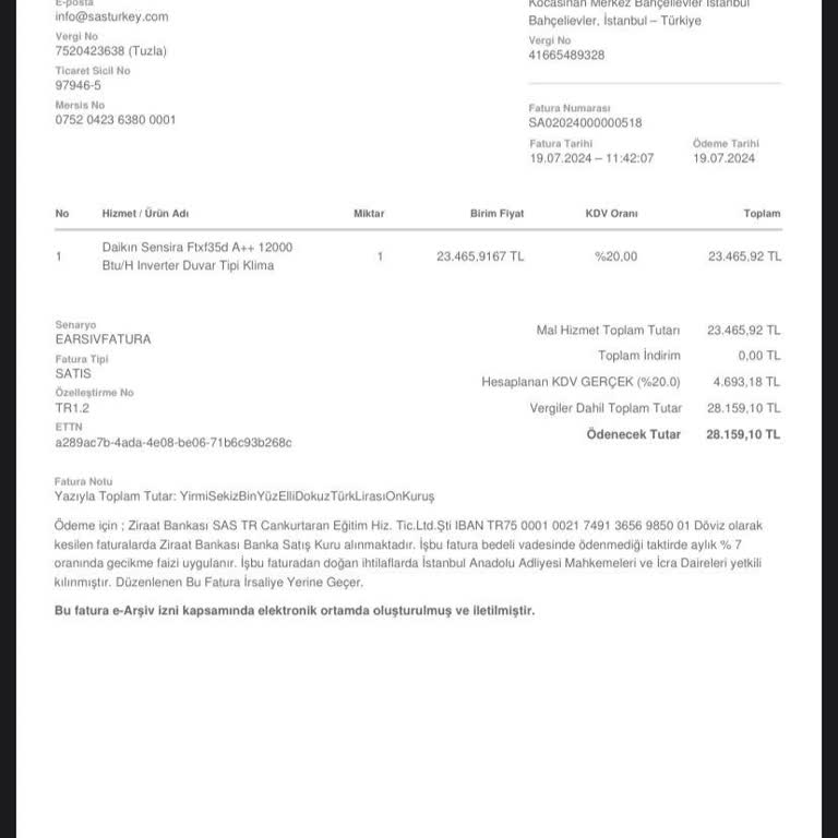 Daikin Yetkili Servis Sorunu