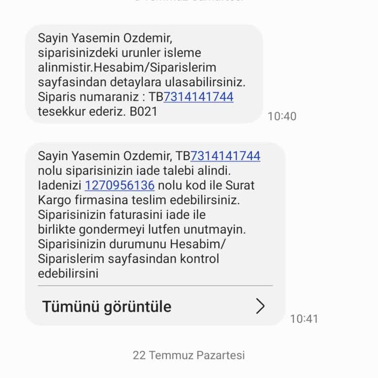 Tonny Black İade Ücretinin Yatırmaması