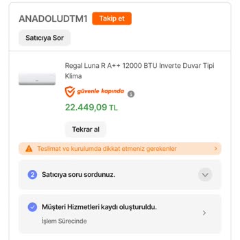 hepsiJET Xl Kargo Mağduriyeti: Klima Teslim Edilmedi!