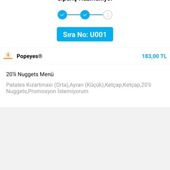 Popeyes Eksik Ürün Ve Yanıltıcı Fiyatlandırma