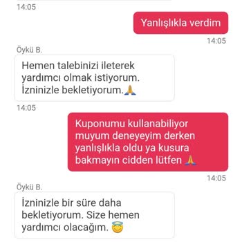 Yemeksepeti Müşteri Hizmetleri Tarafından Oyalanarak Sipariş İptal Edememe