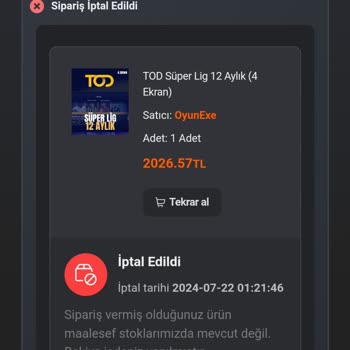 Oyunexe Paramı Vermiyor. İade Yapmıyor. Kimseye Ulaşılamıyor