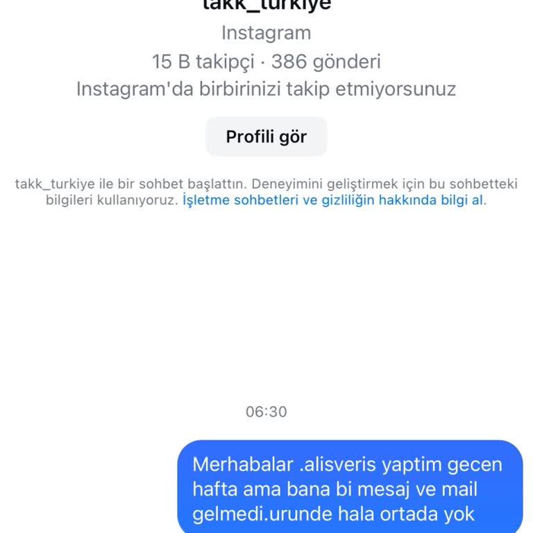 Takk Türkiye Online Alışveriş Sorunu