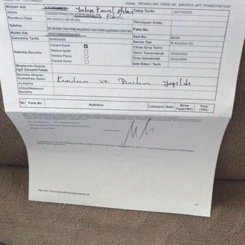 Samsung Çamaşır Makinesi Garantili Ürünümün Sorunu Çözülmedi.