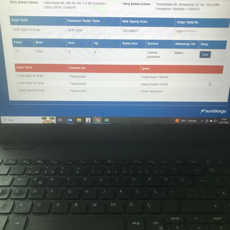 Karaca Züccaciye 7 Gündür Kargoda Ancak Teslim Edilemeyen Ürünüm