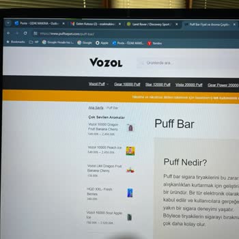 Vozol Marka Elektronik Sigara Satıcıları Siparişimizi Göndermedi.