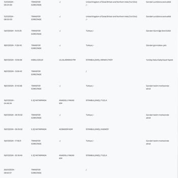 PttAVM İngiltere'den Gelen Kargoyu İstanbul'da Gezdirip Tekrar Geri Göndermiş